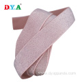 30mm Pink Elastic Sliver Metallic Garment Elastic Band